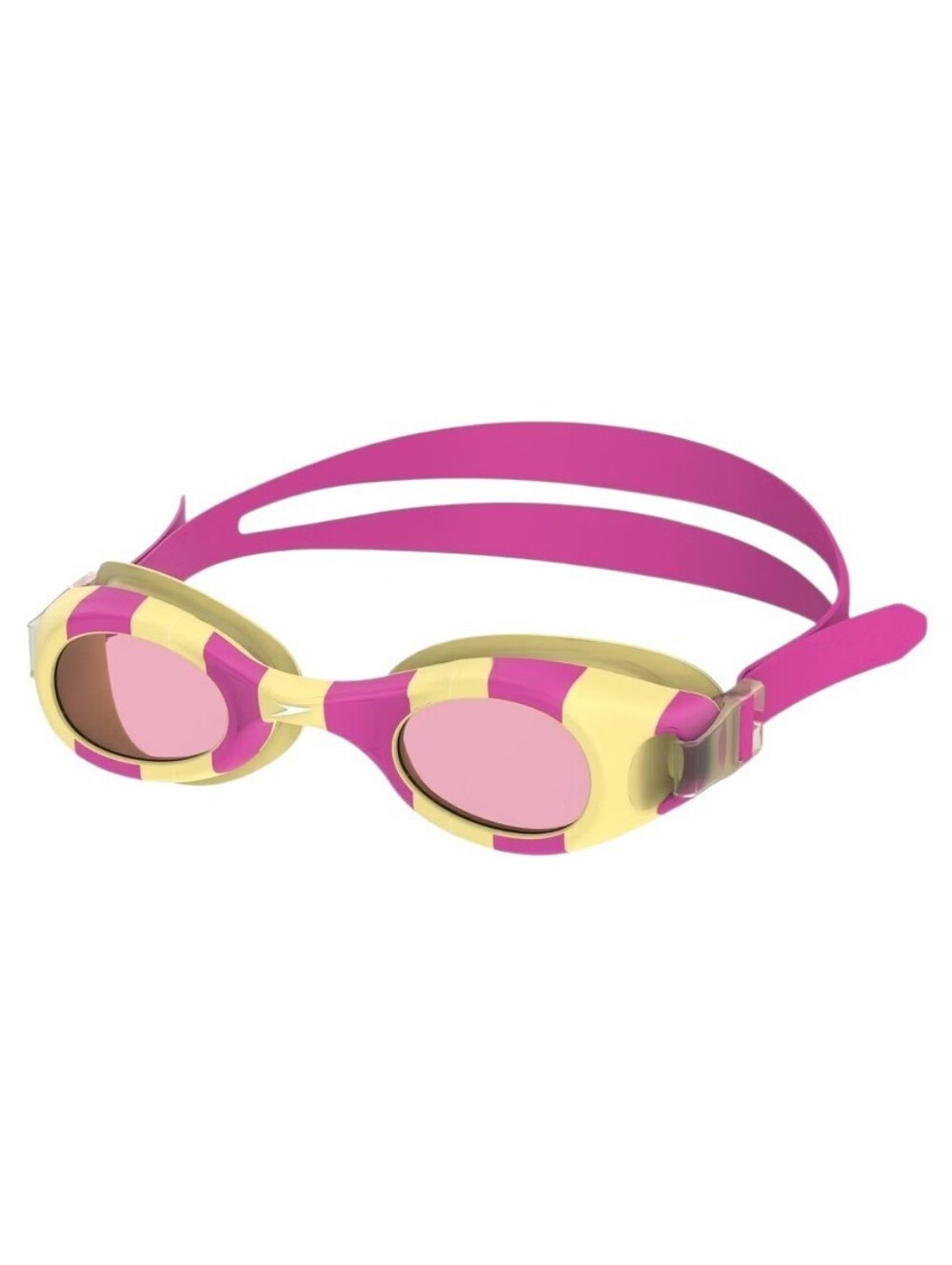 NEW Speedo Kids Junior Pink and Yellow Swim Goggles